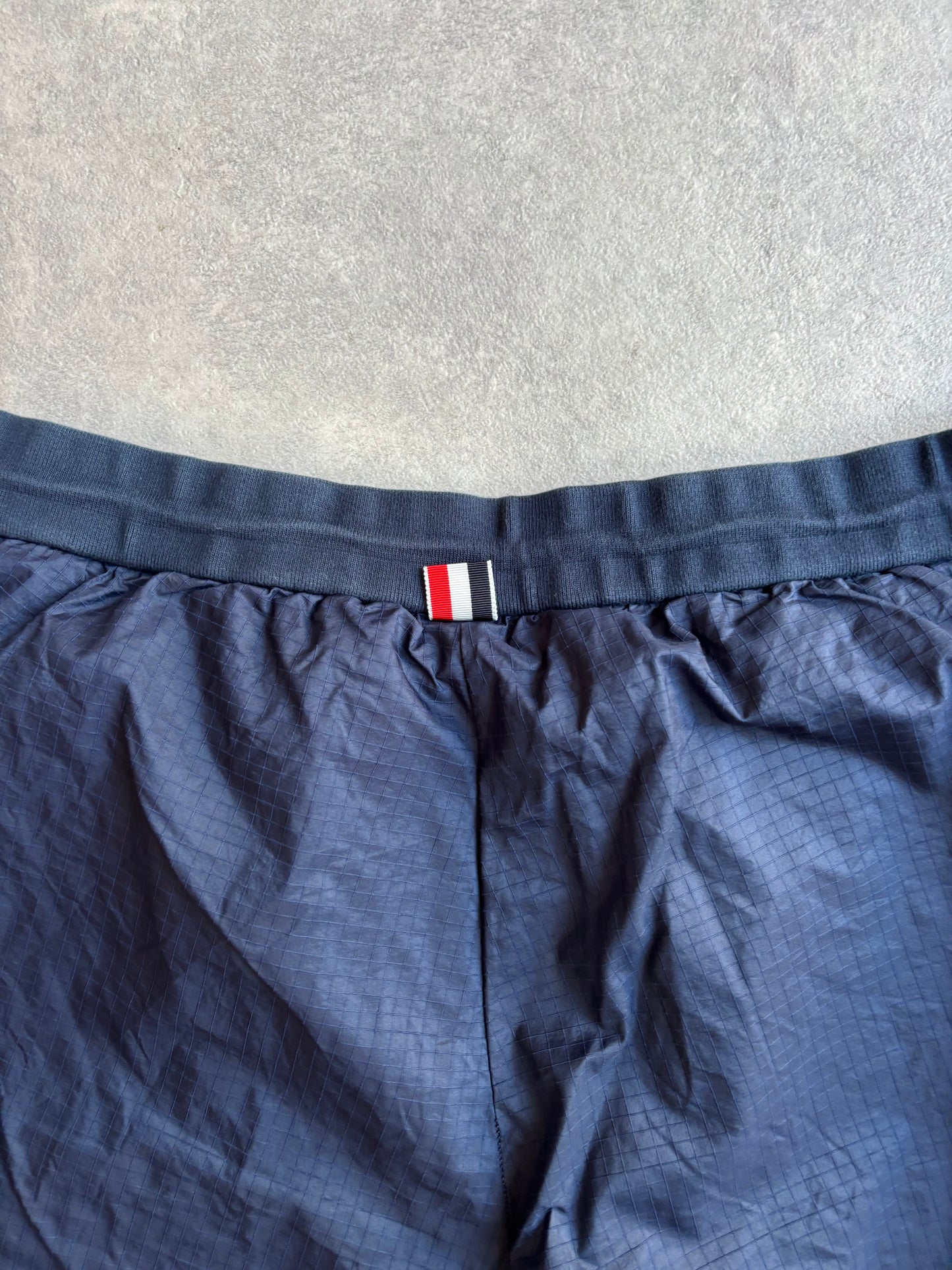 Thom Browne Ripstop 4-Bar Track Shorts Navy XL