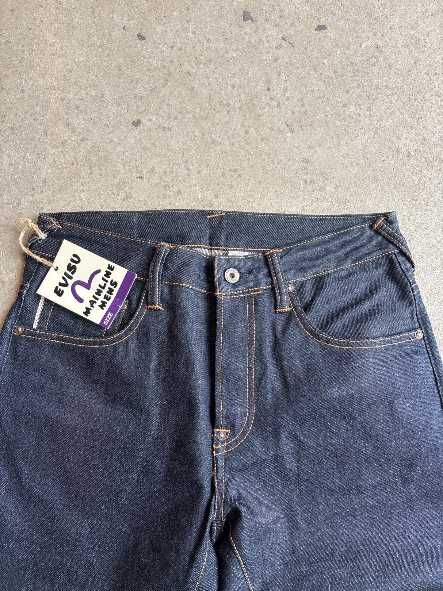 Evisu Slim Straight Leg 5 Pkt Jeans Size 30 Special