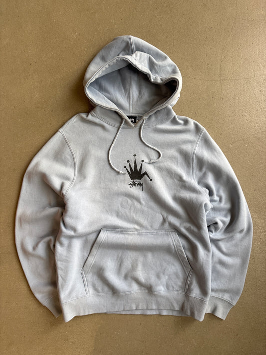 Stussy Hoodie Crown Light Blue Size S