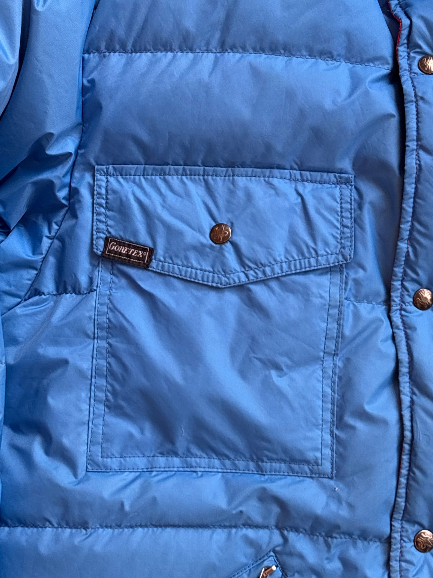 Moncler Gore-Tex Duvet Veritable Puffer Jacket Blue L