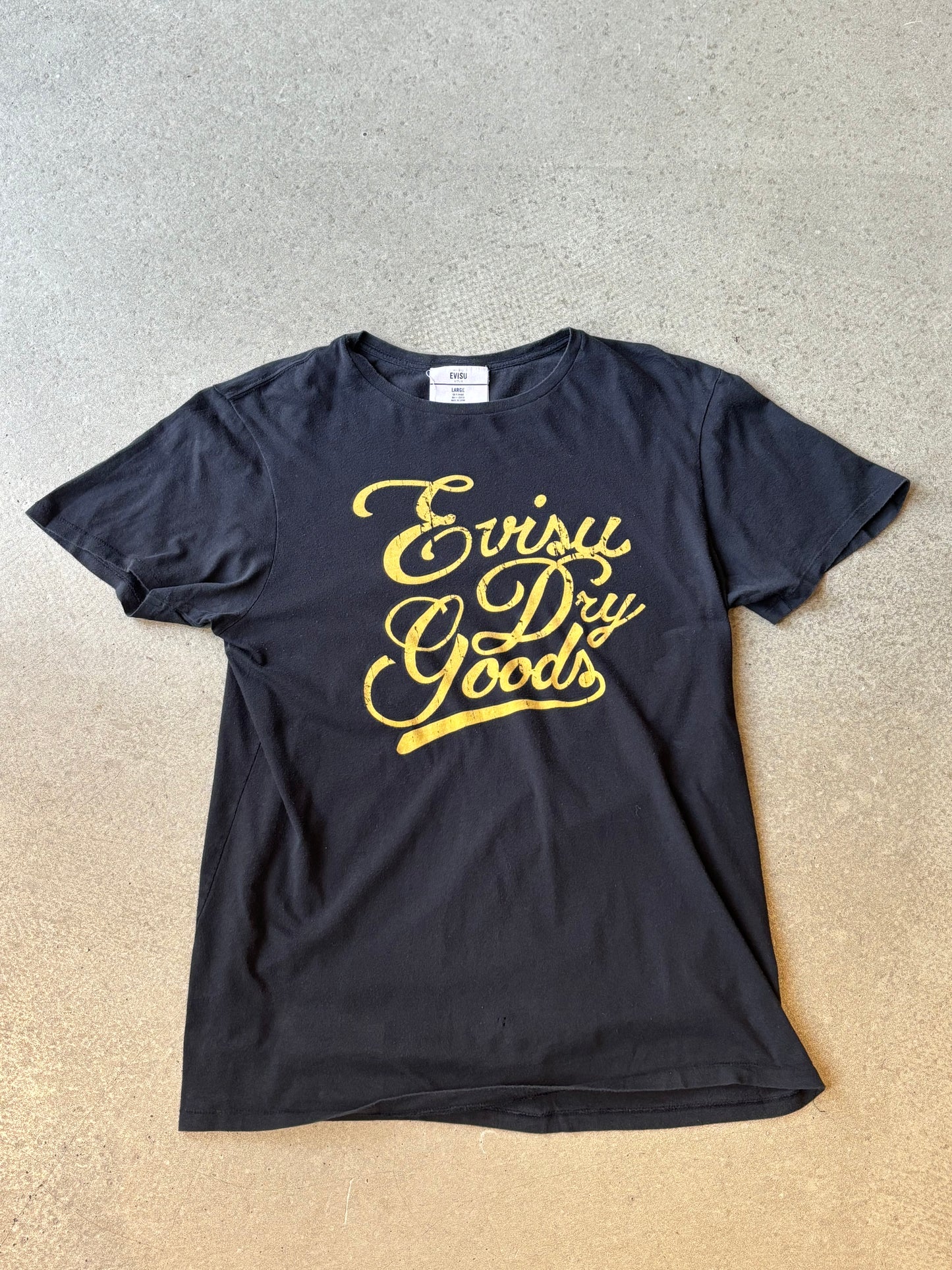 Evisu Dry Goods Tee Black Large