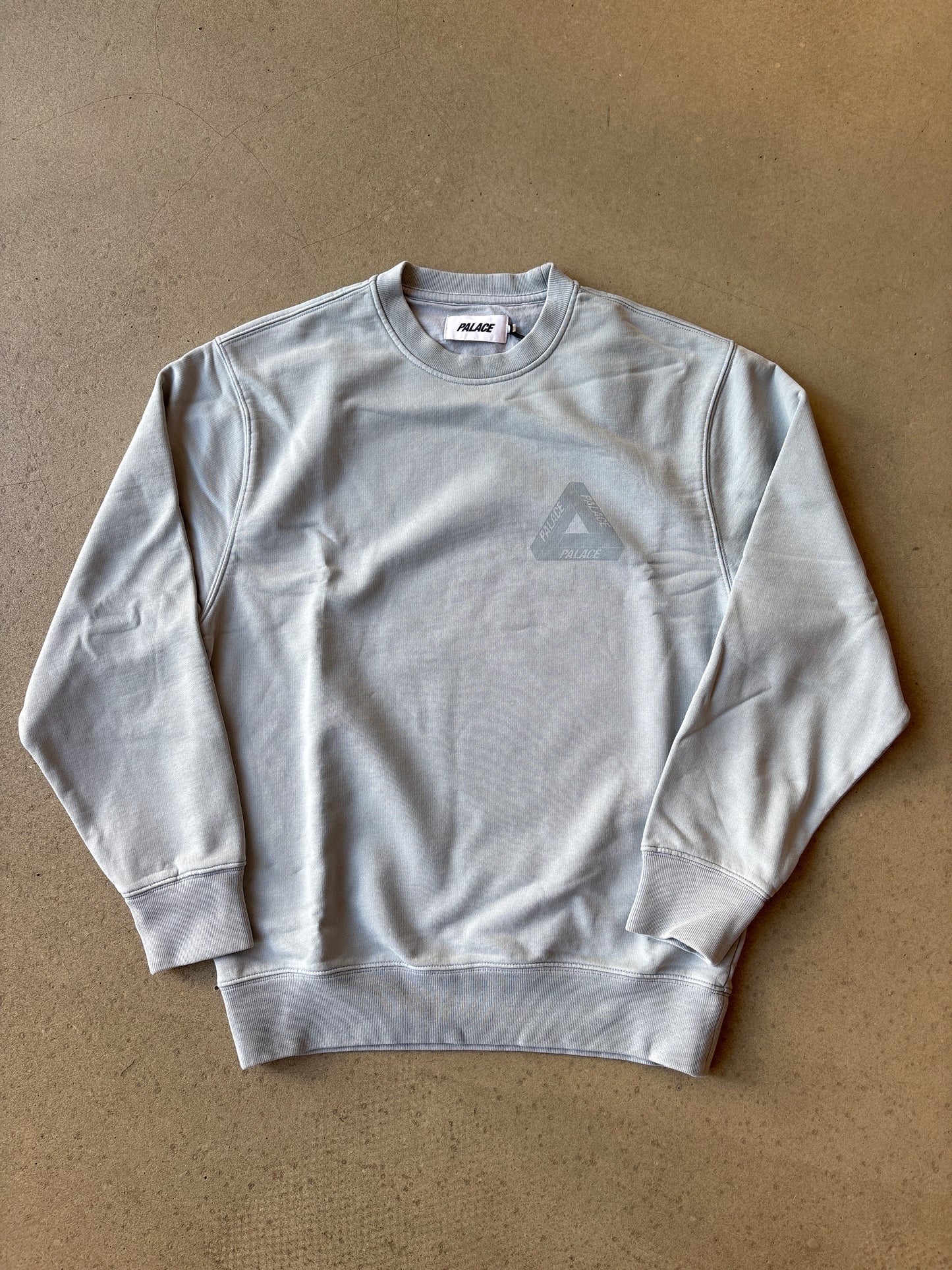 Palace Spray Tri-Ferg Crewneck Hazy Blue S