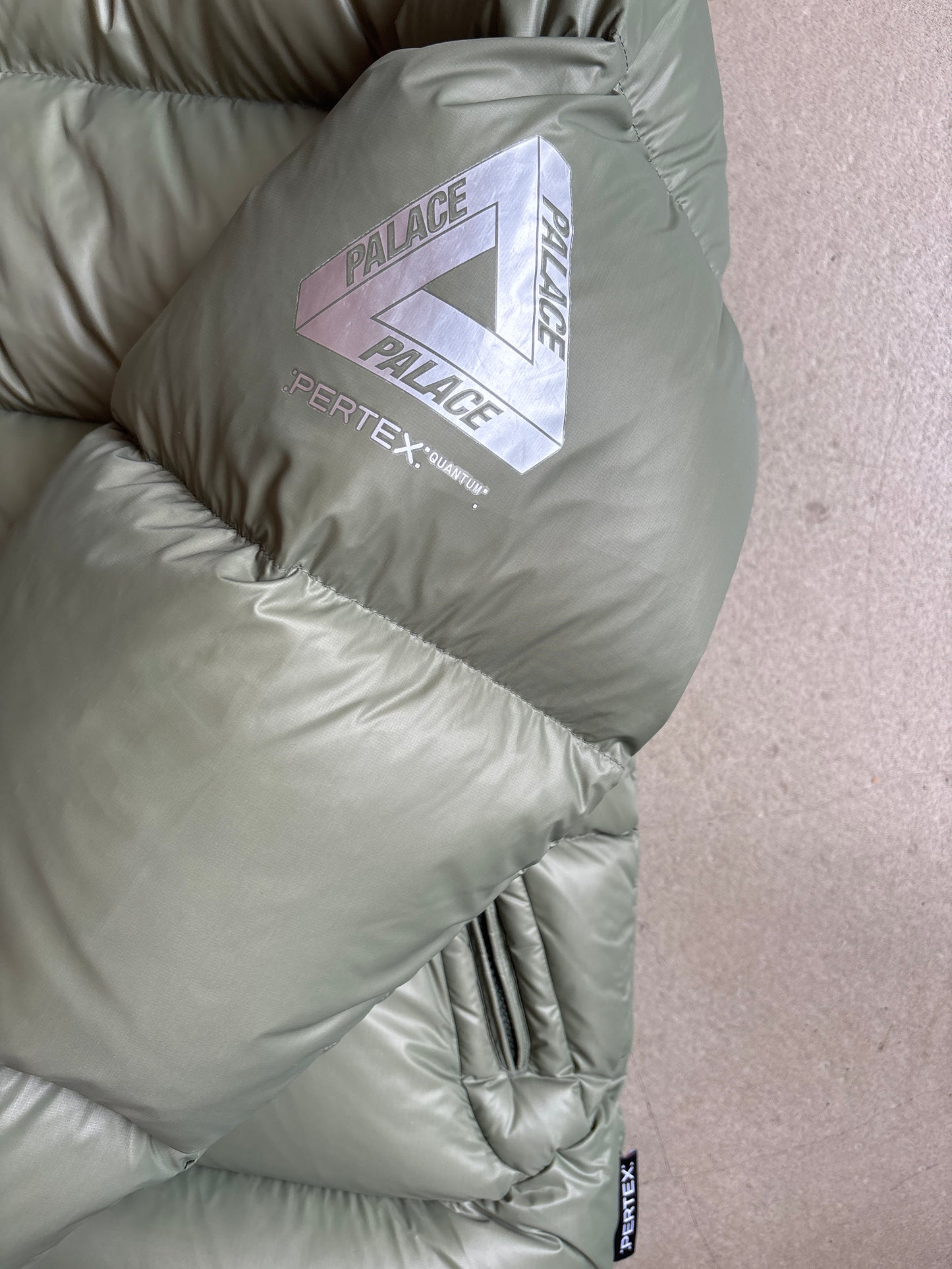 Palace Pertex Opaque Balaclava Puffer Jacket Green