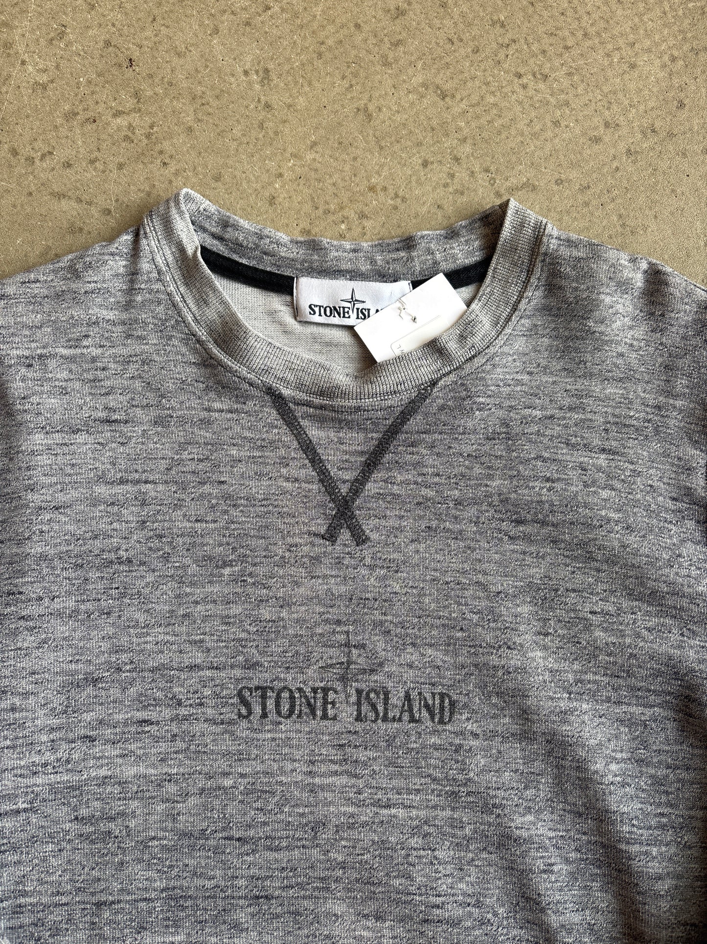 Stone Island SS14 Marl Logo Grey L