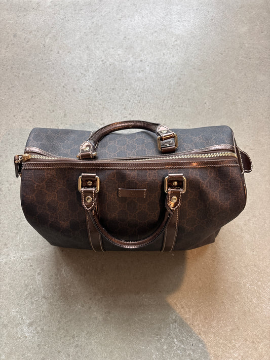 Gucci GG Monogram Boston Bag Brown