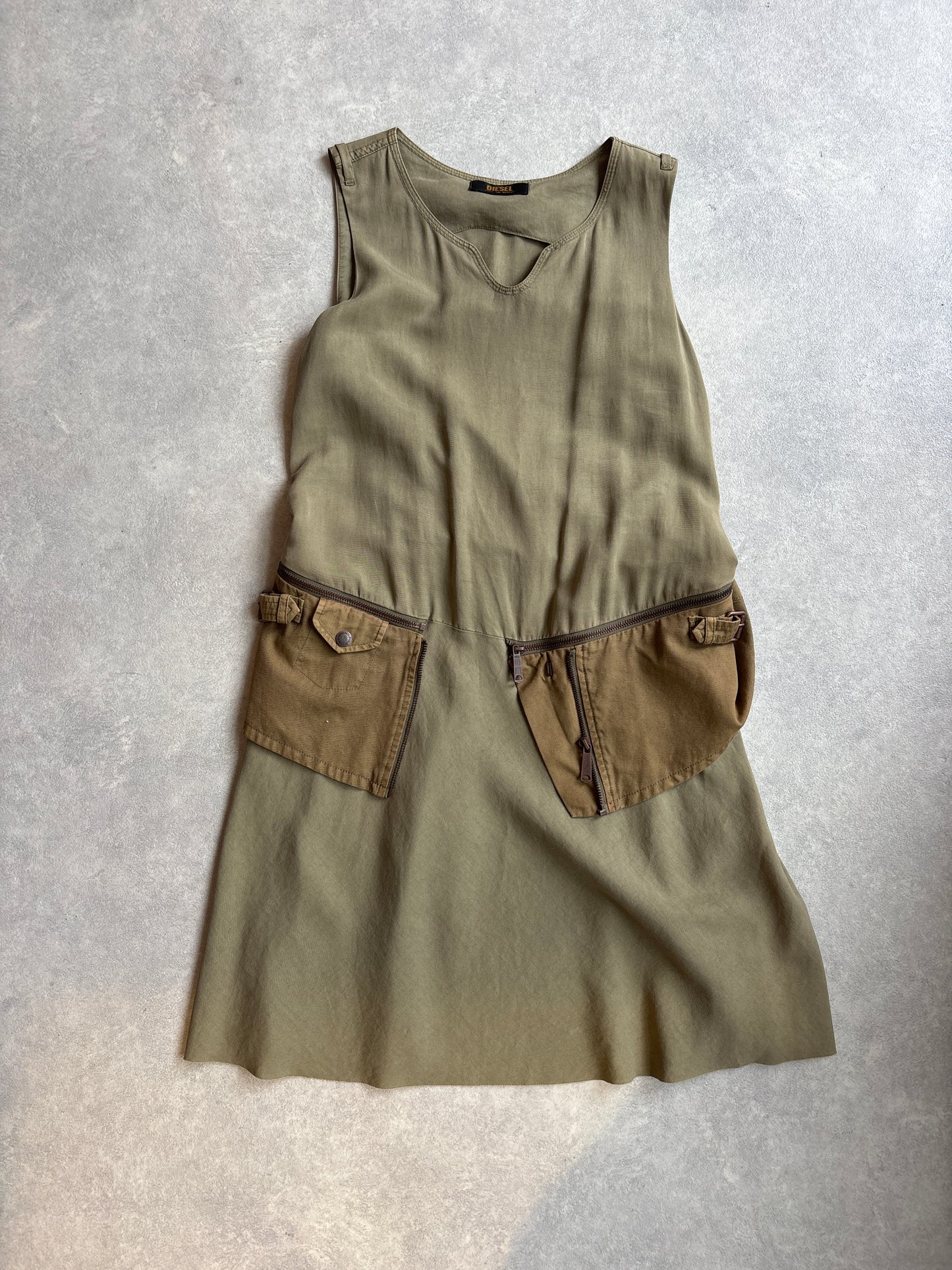 Diesel Khaki Dress Medium