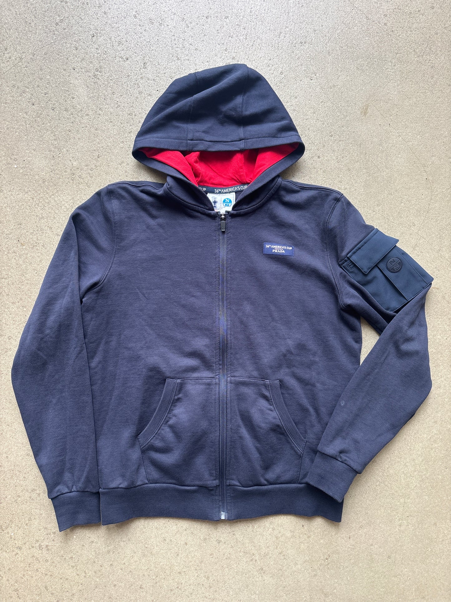 Prada x North Sails  36th America's Cup Hoodie Navy S
