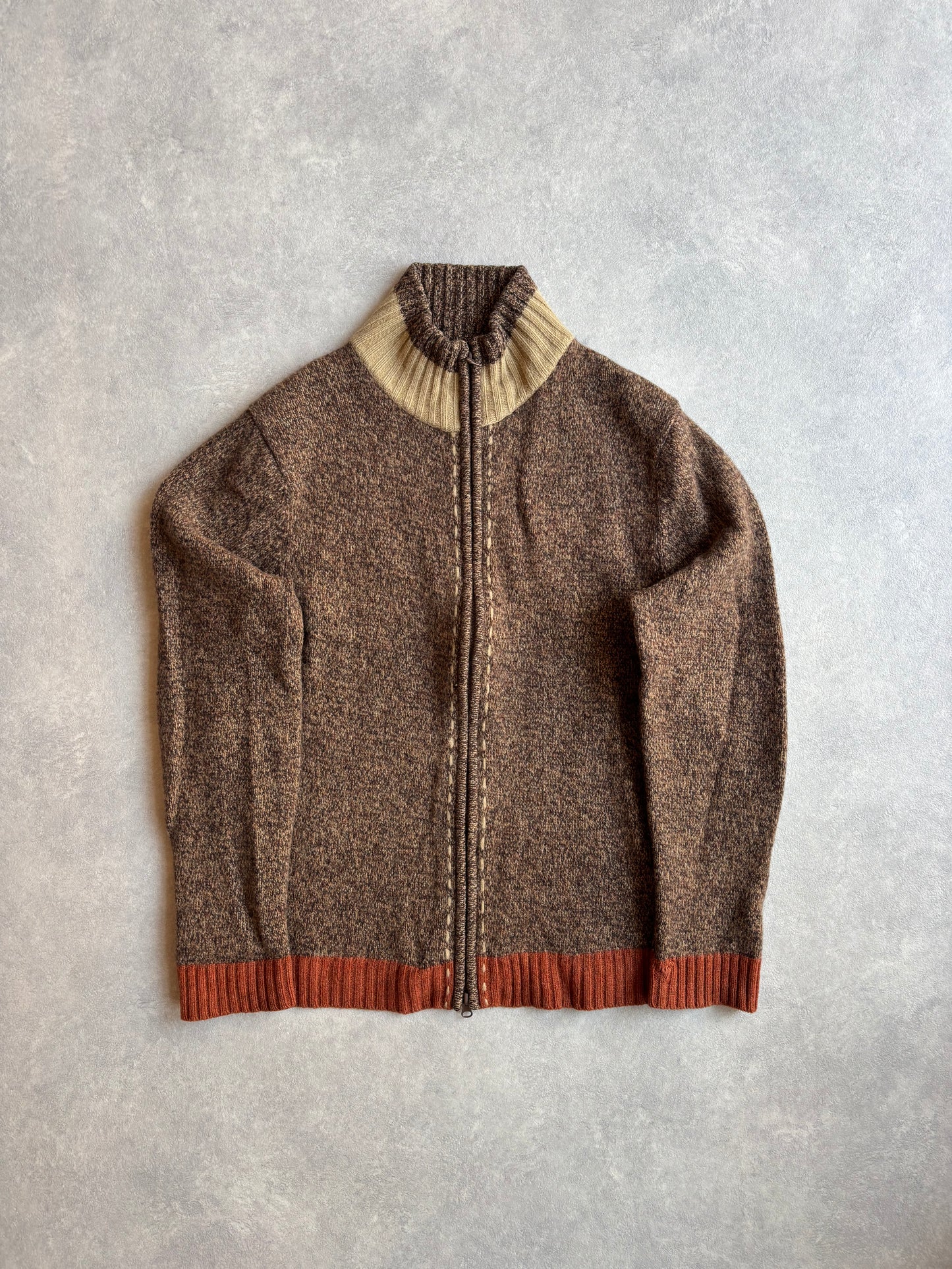 Review Brown Wool Vest XL