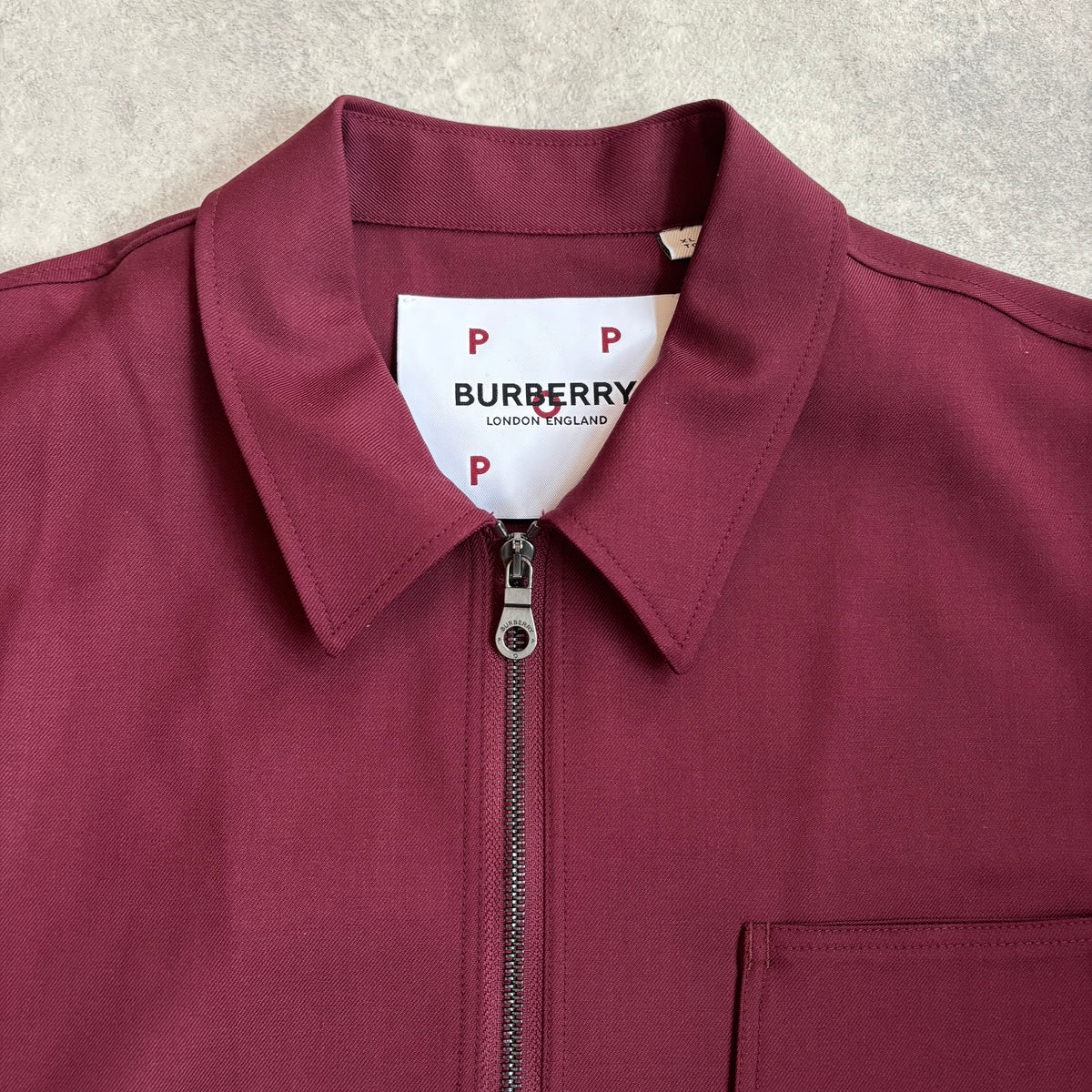 Burberry x Pop Trading Company Hillside Zip Shirt XL