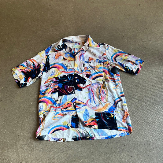 Aries Panthera Hawaiian Shirt M