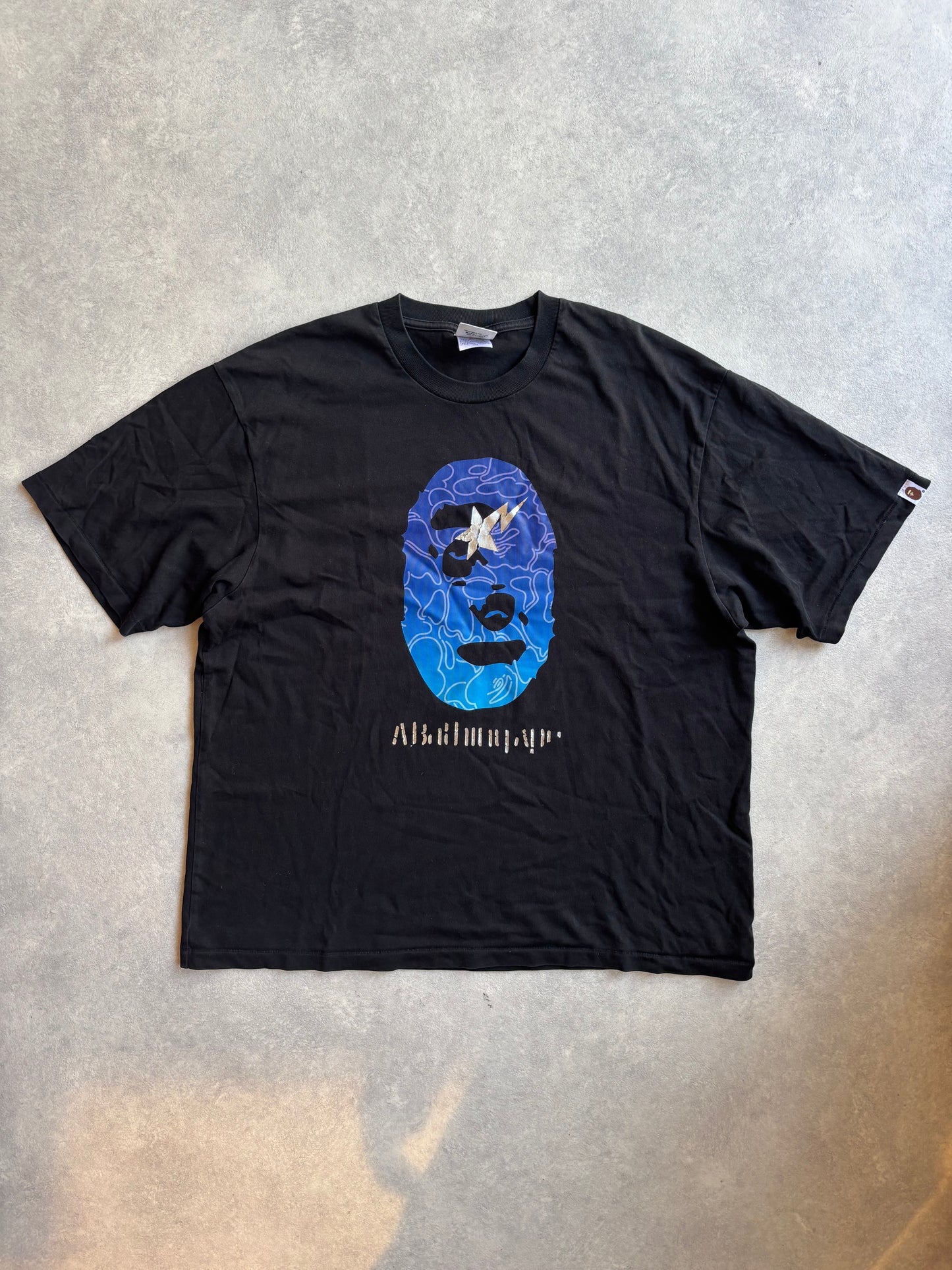 Bape Reflective Bapesta Purple Head Tee XL