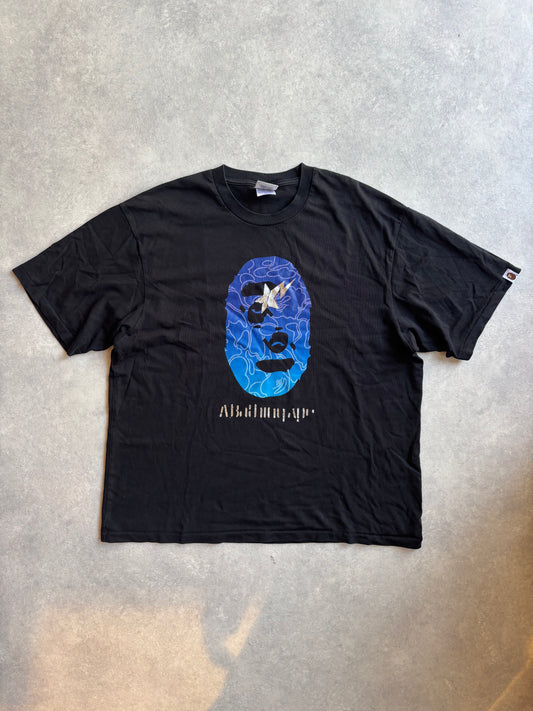 Bape Reflective Bapesta Purple Head Tee XL