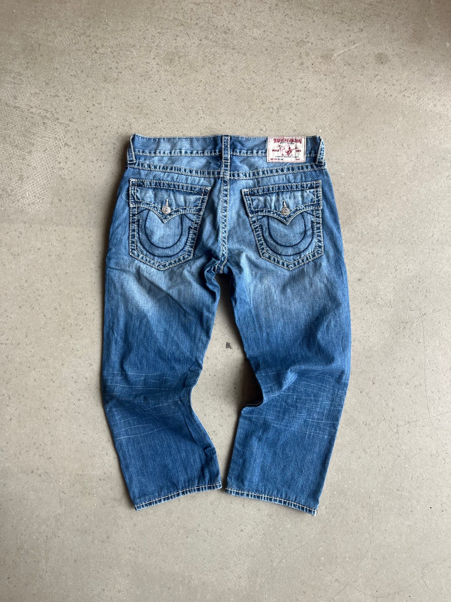 True Religion Slim Bleached Jeans 36