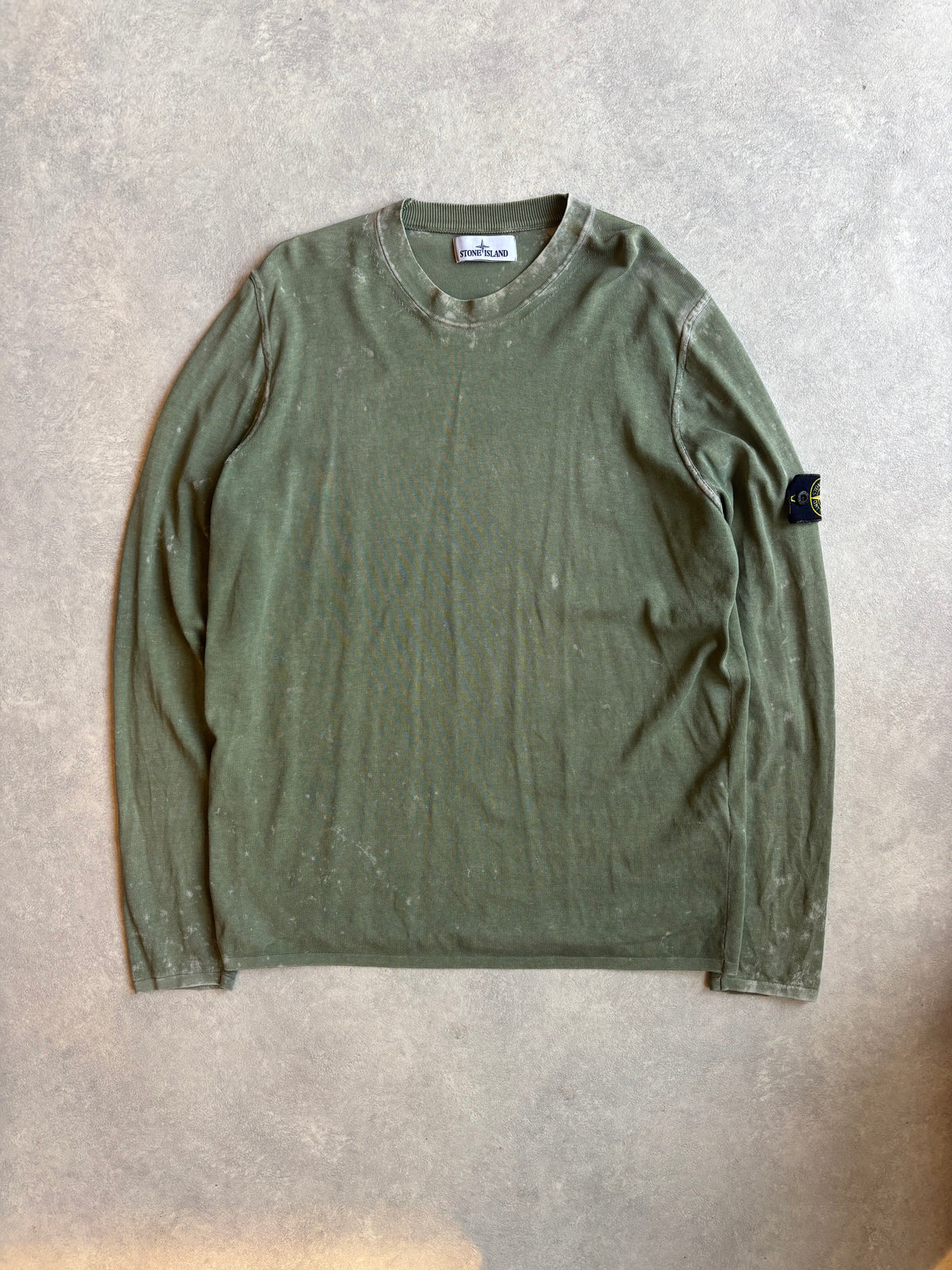 Stone Island Off-dye OVD/dust Sweater Army Green L