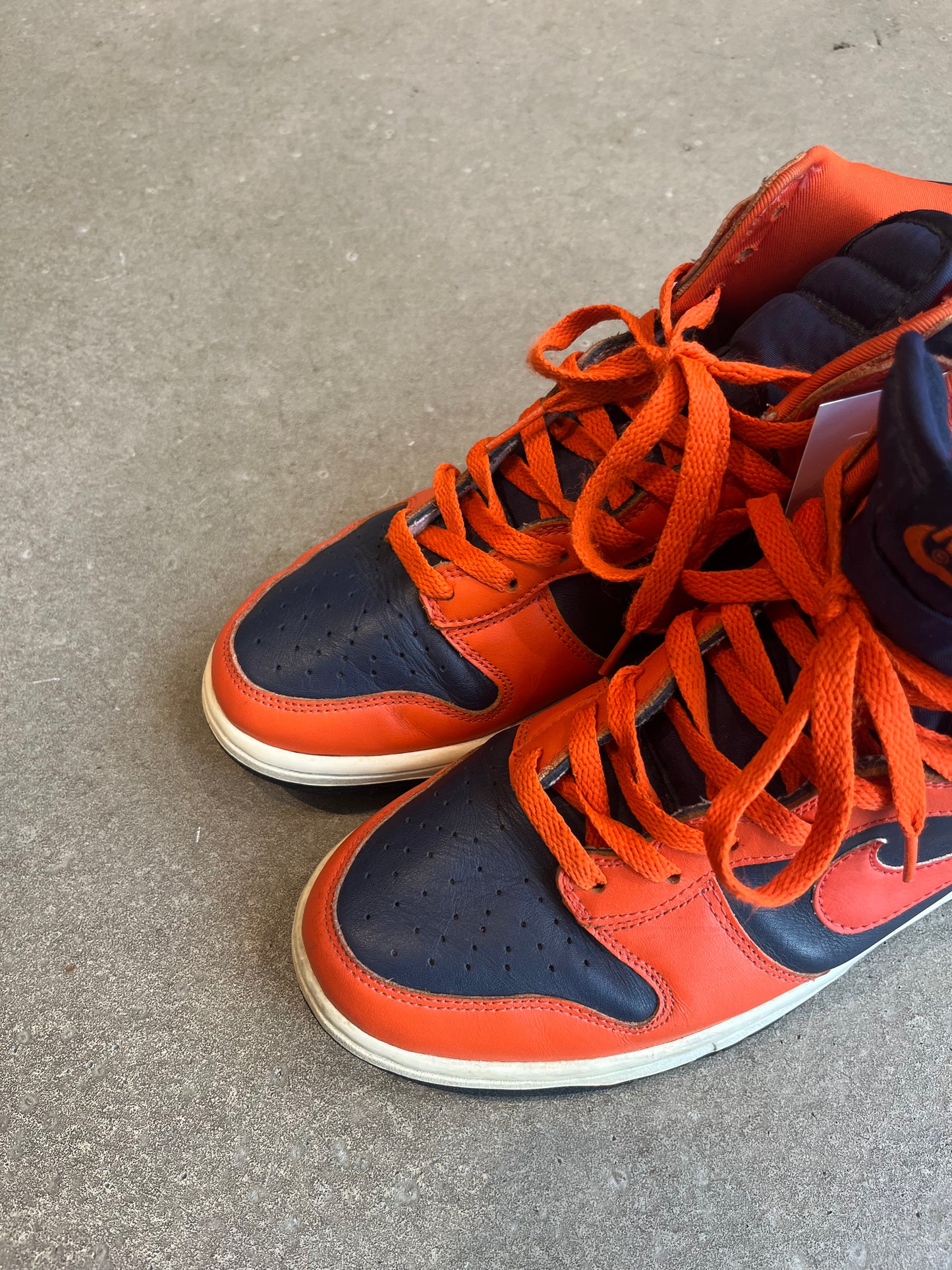 Vintage Nike Dunk Hi Orange EU 44