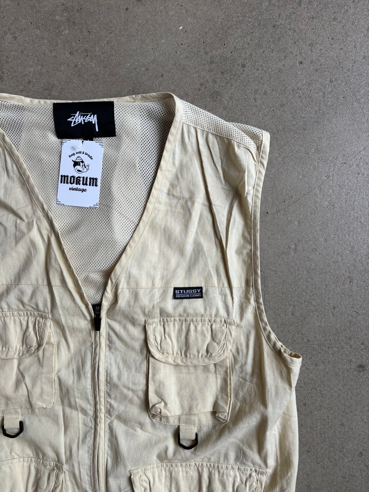 Stussy Design Corp Utility Vest White Large
