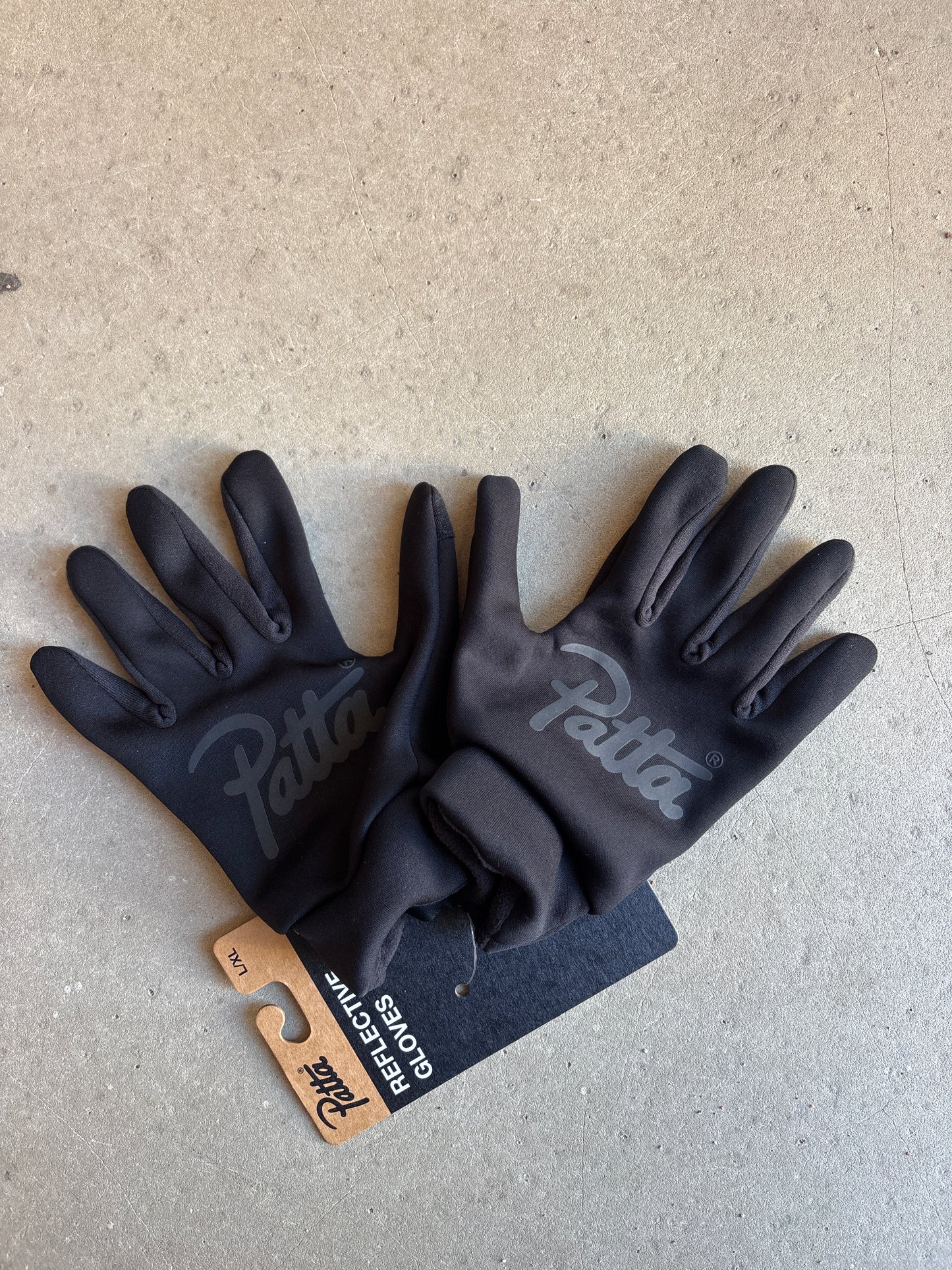 Patta Reflective Gloves Black L/XL