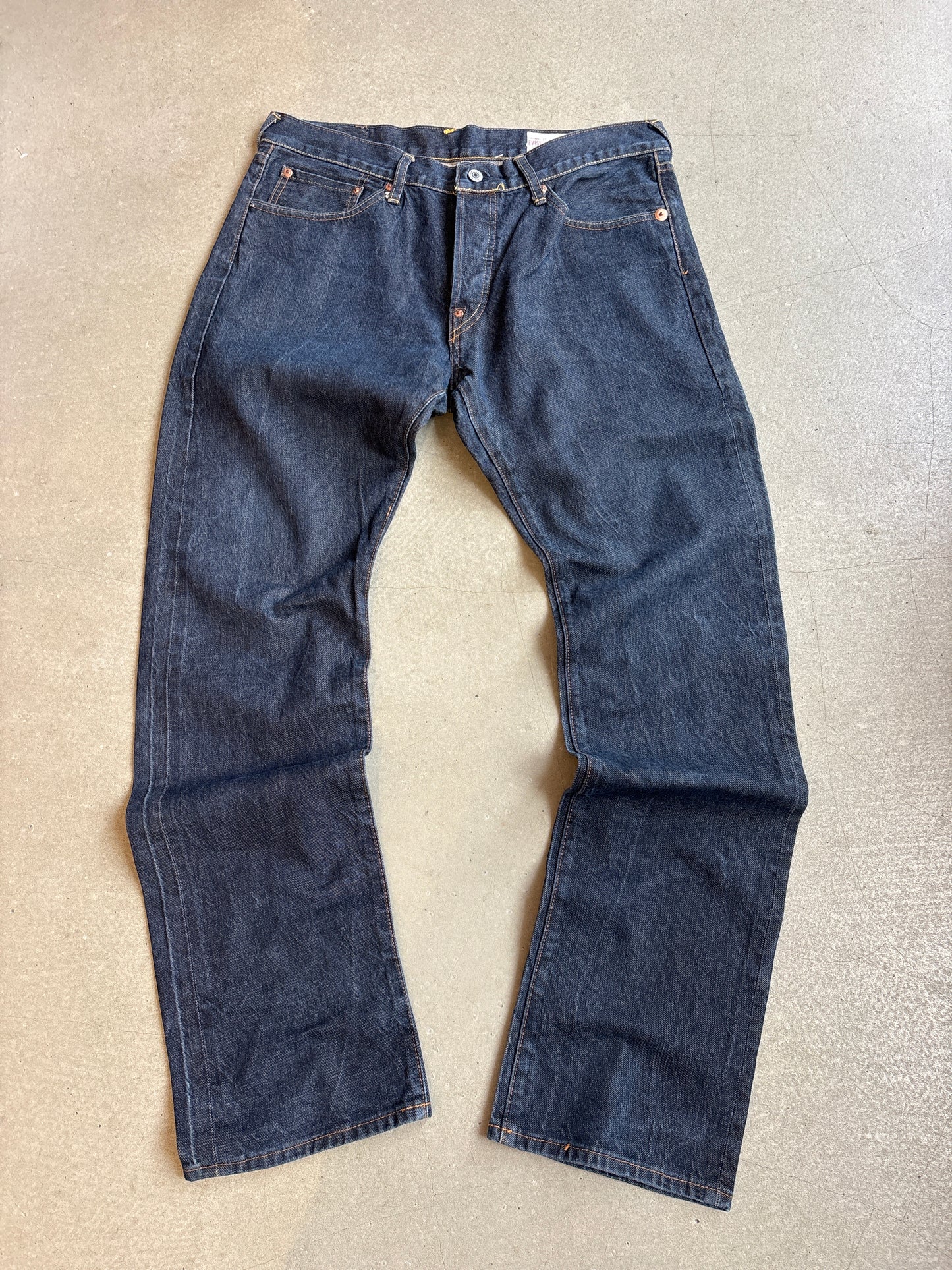 Evisu Raw Denim Jeans No 3 36x34