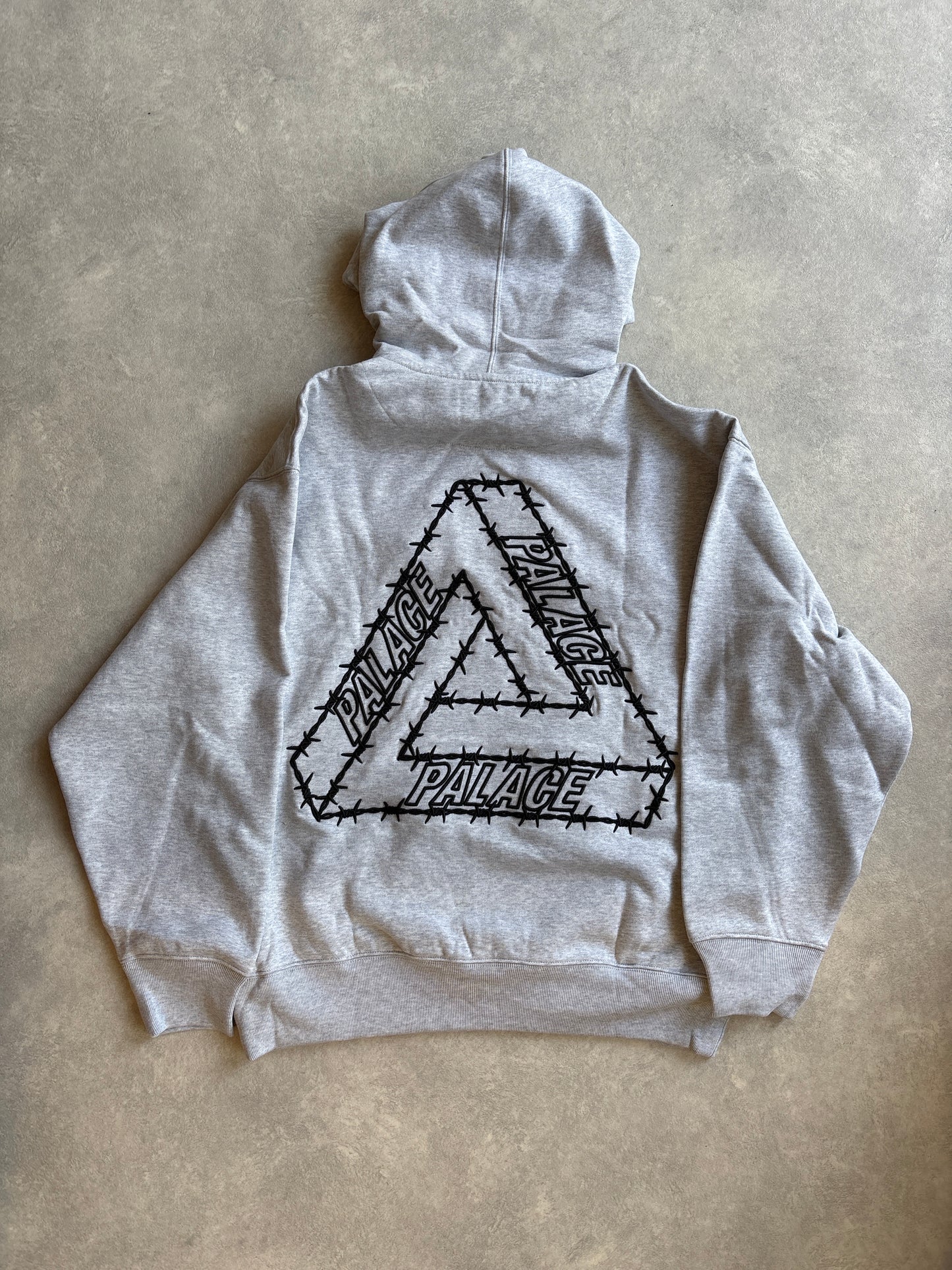 Palace Barbed Tri-ferg Hood Grey Marl