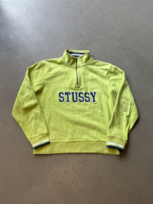 Stussy Spellout Sweater Neon Green Large