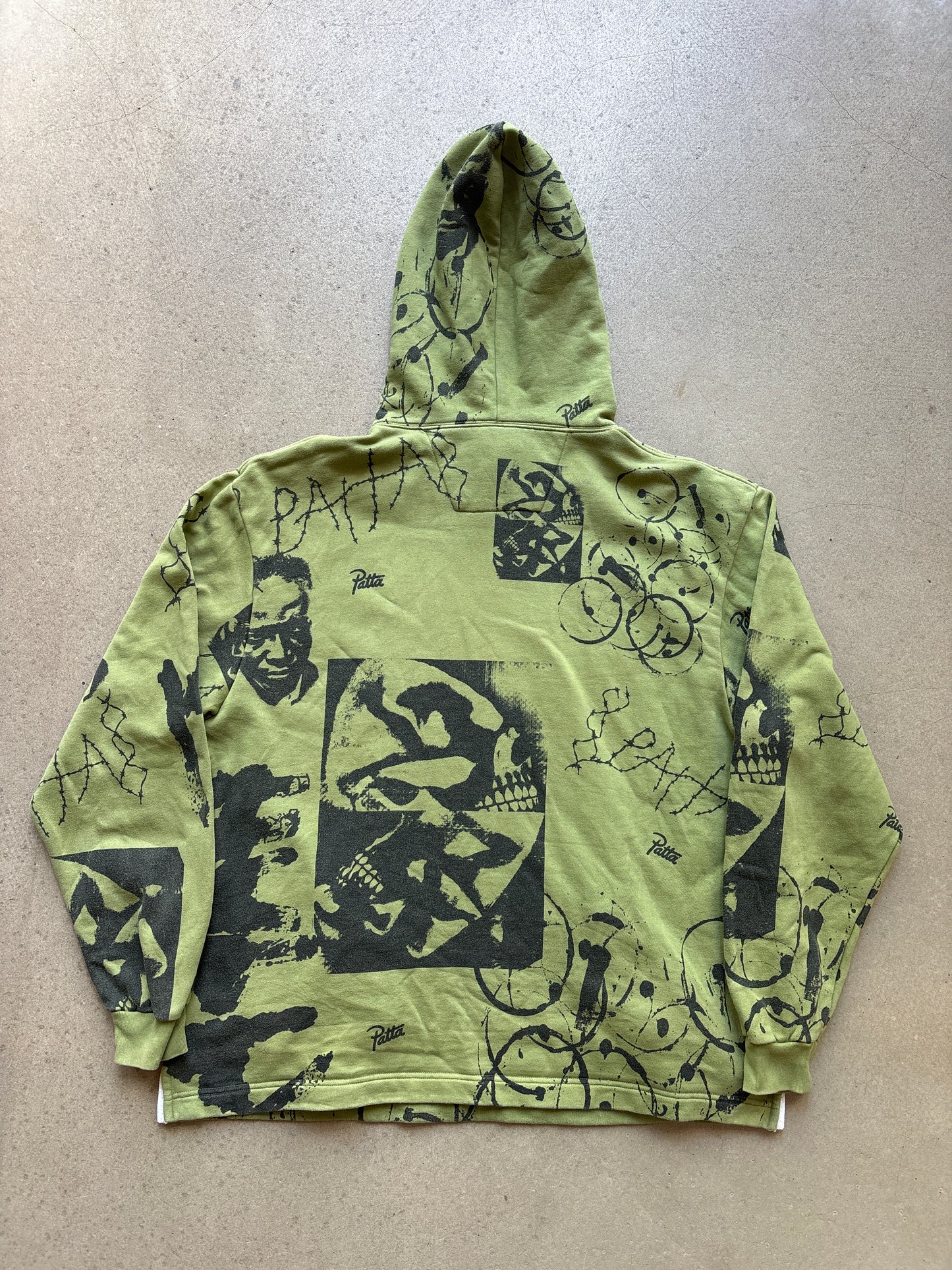 Patta Pokets Hoodie Green L