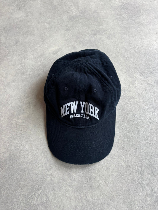 Balenciaga Cities New York Baseball cap Navy Size L
