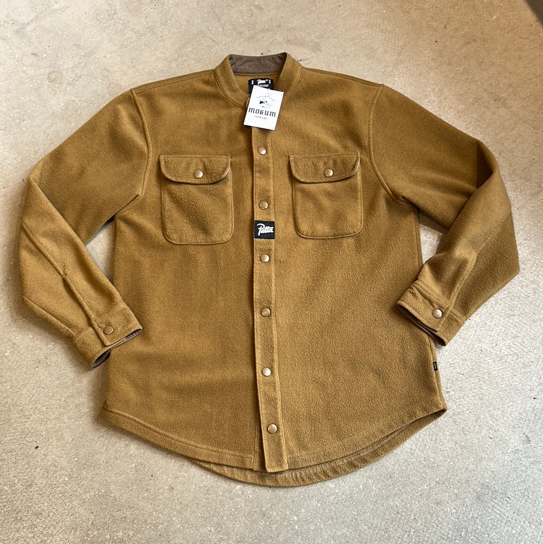 Patta Fleece Shirt Brown S