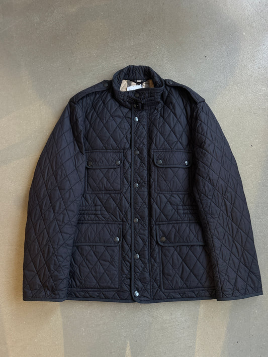 Burberry Brit Russell Diamond Quilted Field Jacket Black XXL