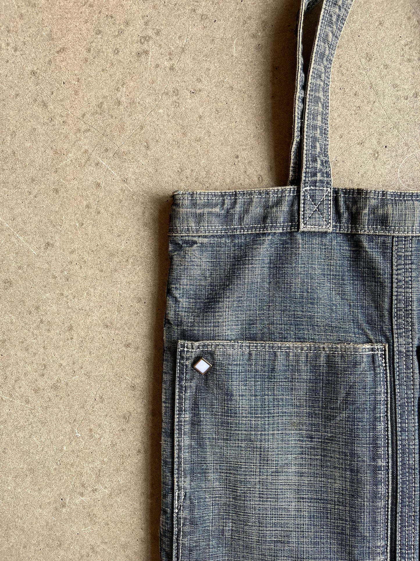 Porter Denim Tote Bag Blue