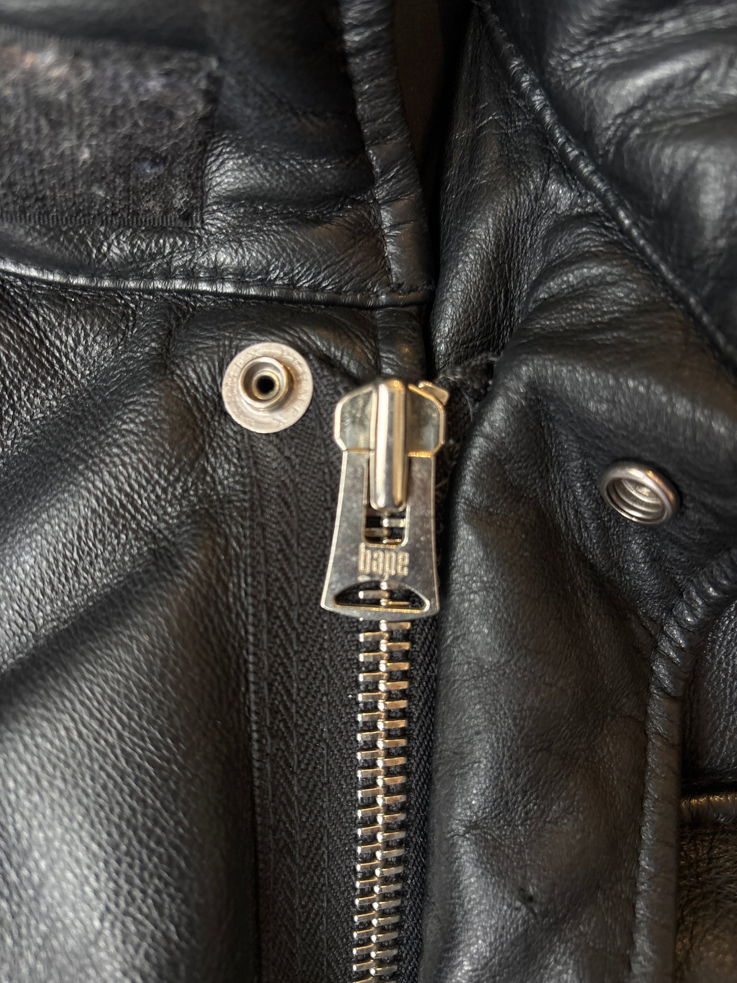 Babe A Bathing Ape Leather Jacket L
