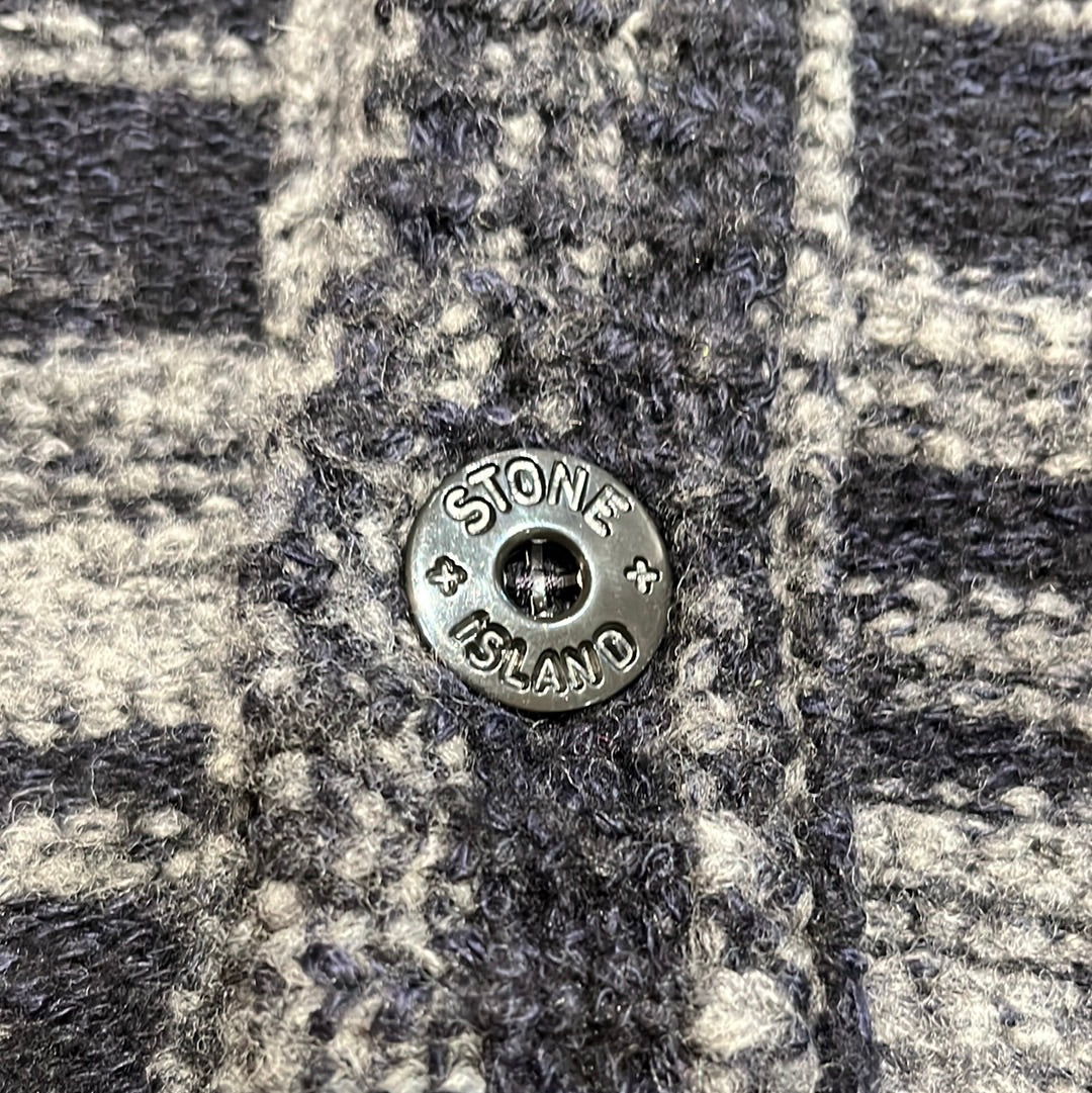 Stone Island Knitted Cardigan Black Grey XL