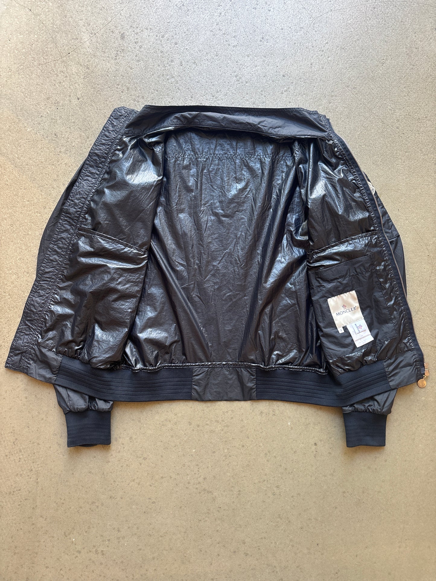 Moncler Lightweight Bomber Jacket Navy Size 3