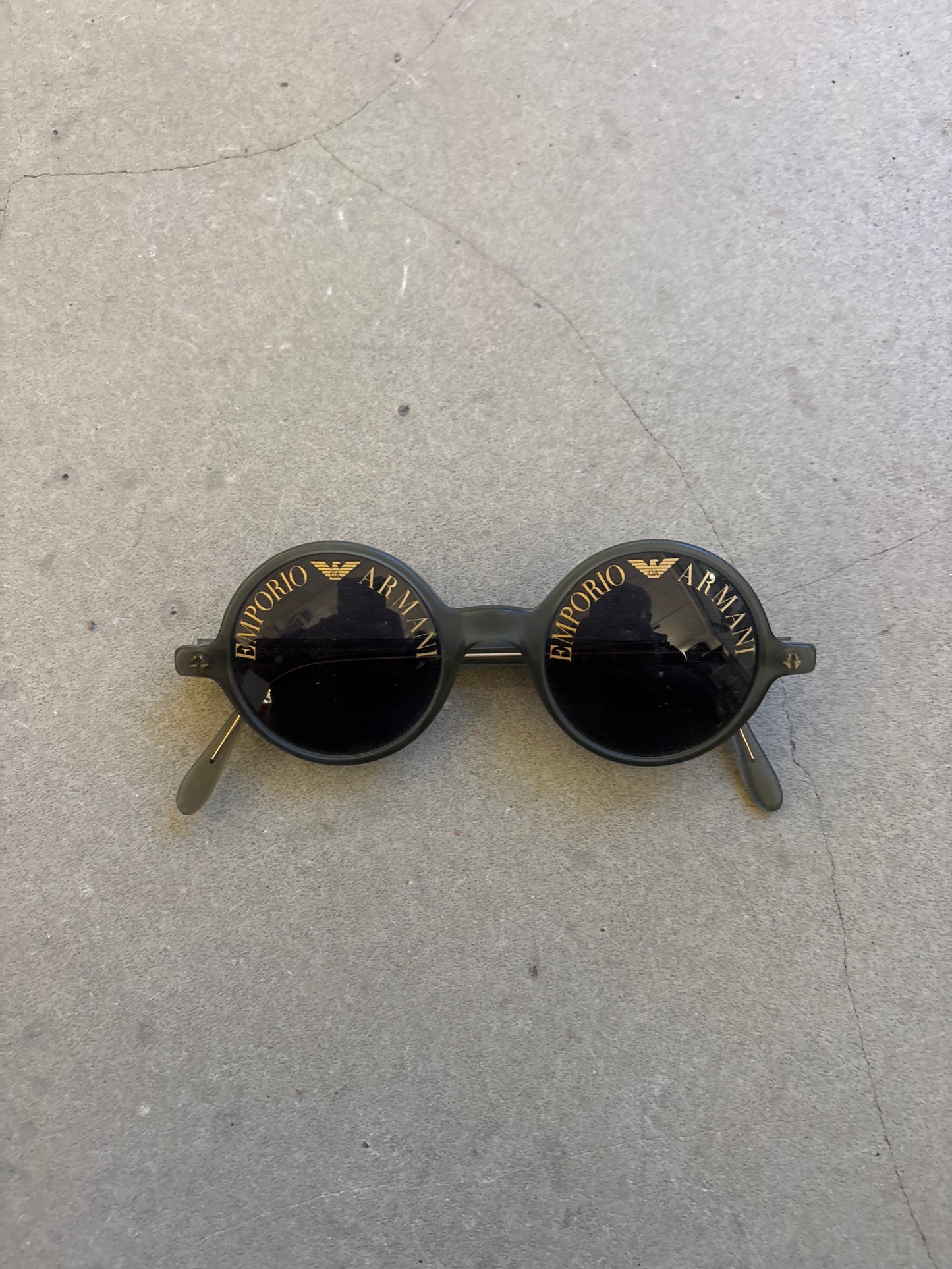 Emporio Armani 523S Round Sunglasses Black