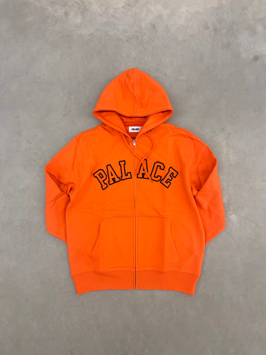 Palace Outline Arch Zip Hood Tiger Orange L