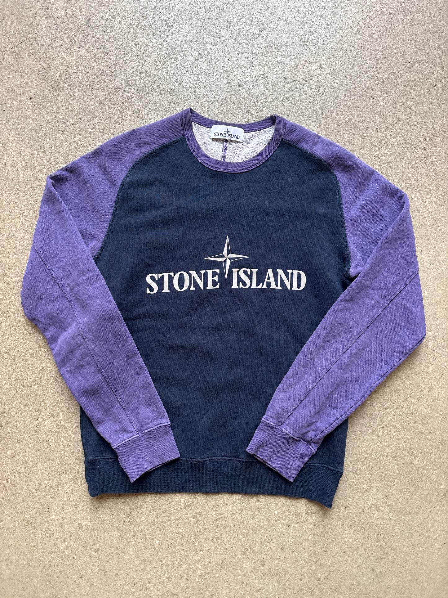 Stone Island Two Tone Reflective Sweater Navy M