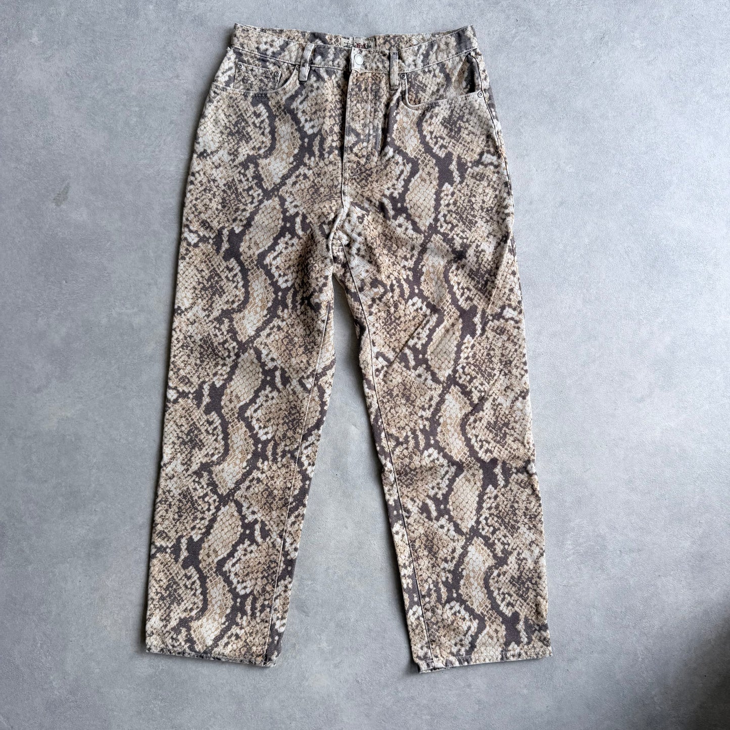 Stussy Washed Canvas Big OL Python Jeans W29 L 32