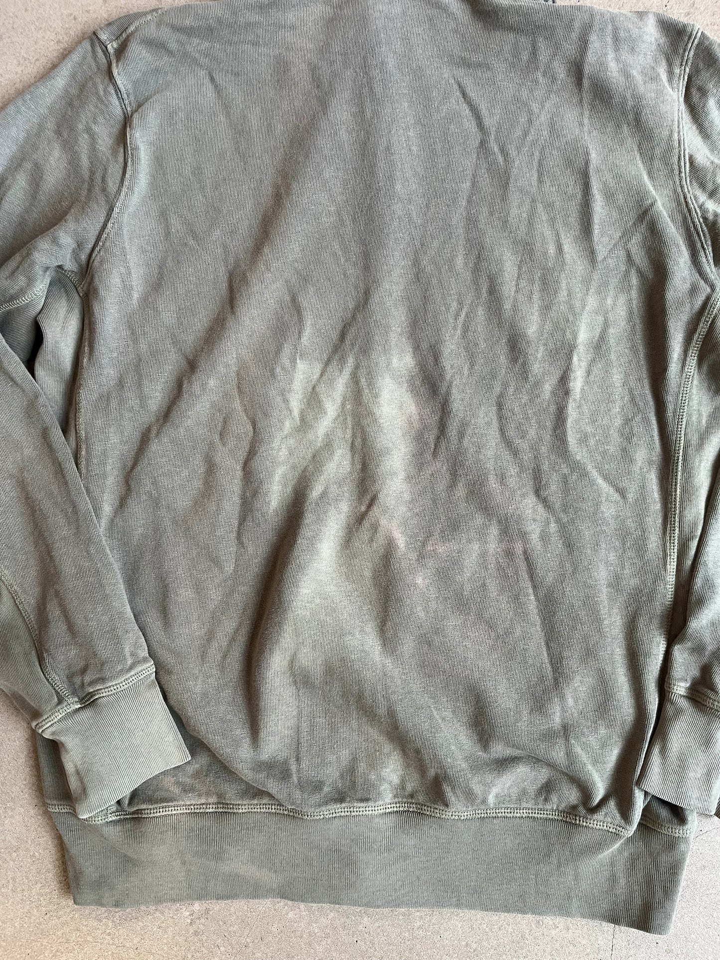 Stone Island Faded Zip-Up Hoodie Green 3XL