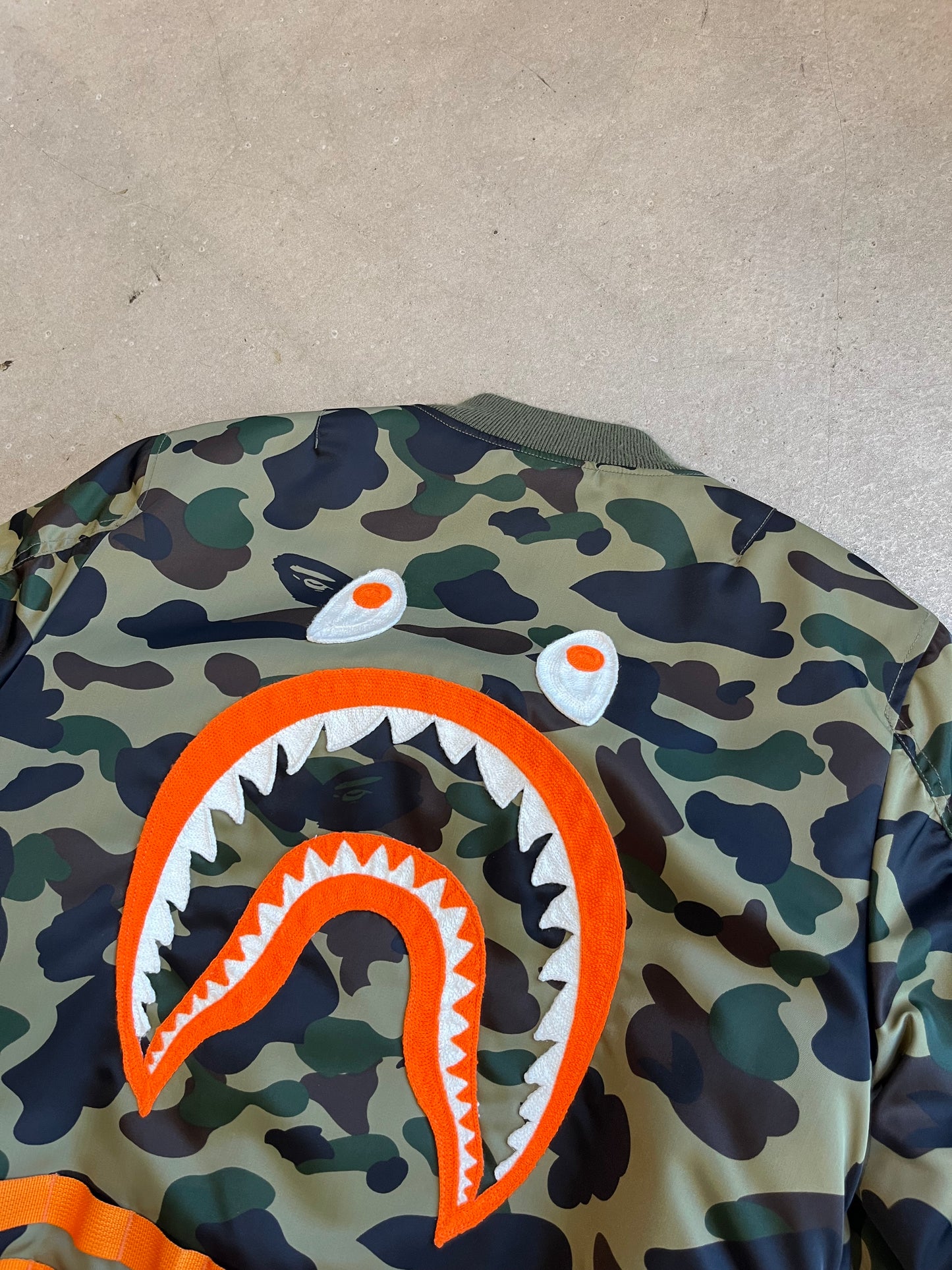 Bape Funthera Militia Bomber Camo Green M