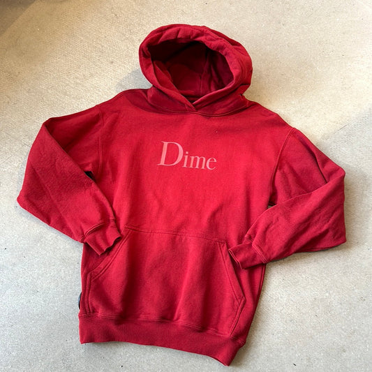 Dime Hoodie Red Size S