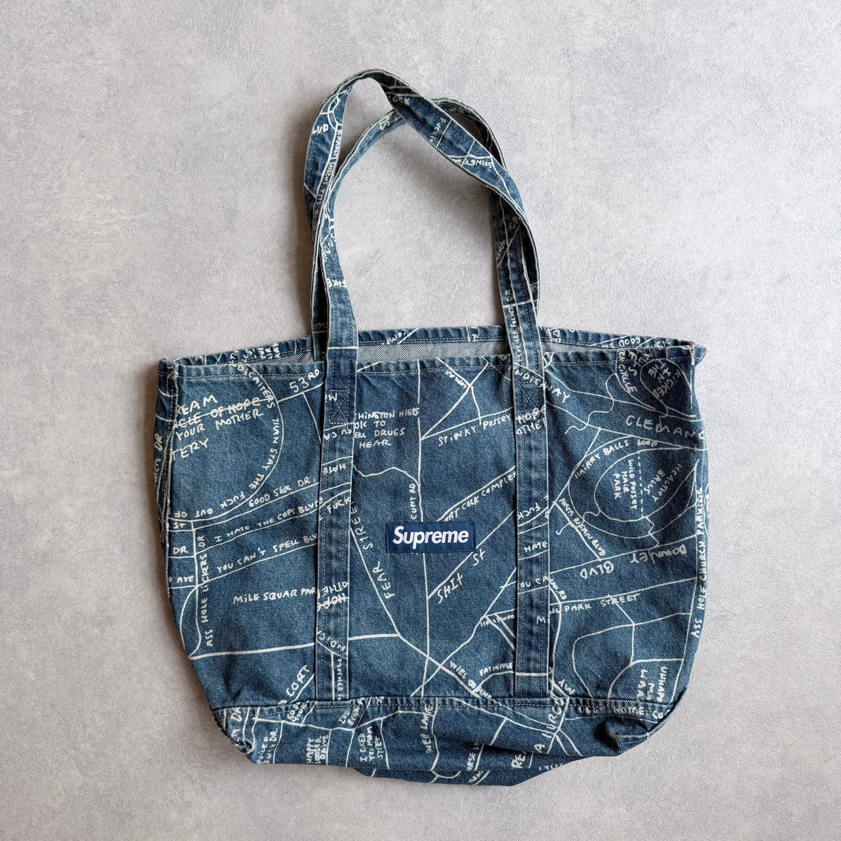 Supreme Denim Shopping Guide Bag