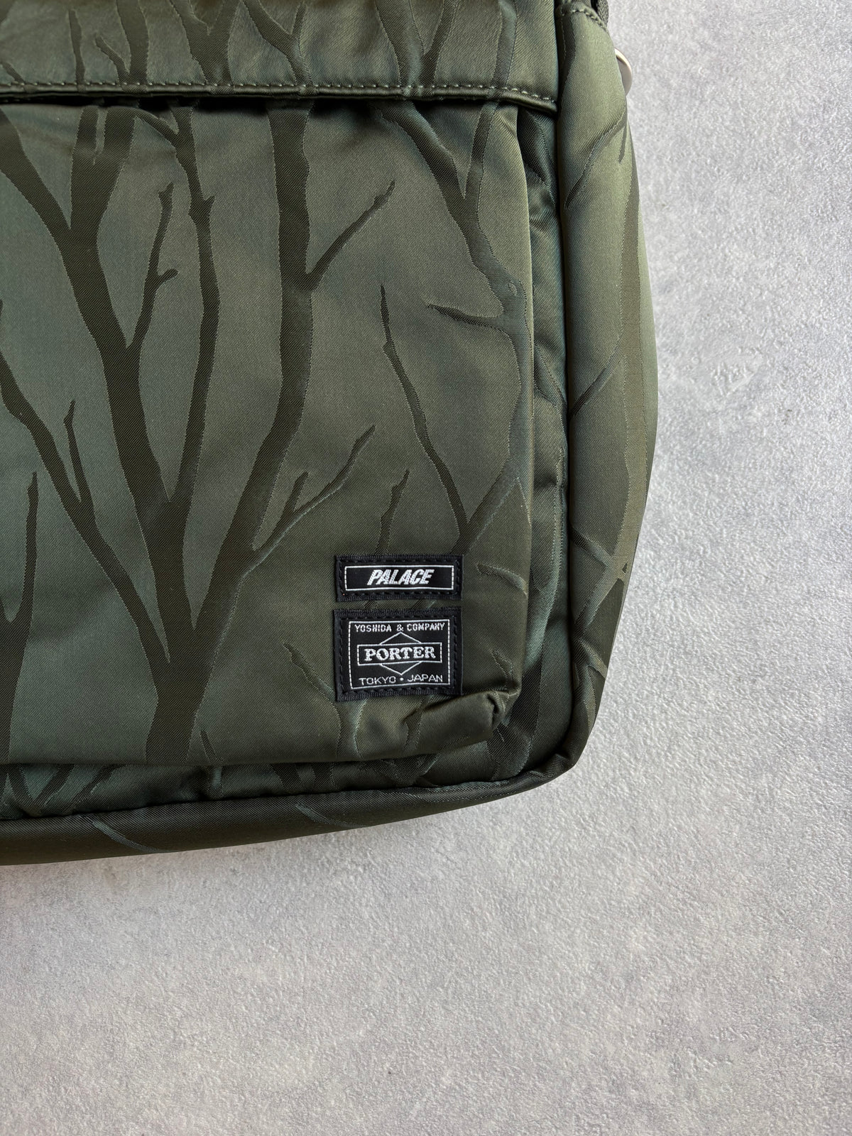 Palace Porter 3 Way Briefcase Olive / Jacquard