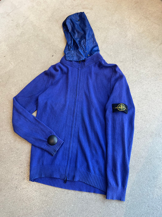 Vintage Stone Island Removeable Hood Zip Up Hoodie Large