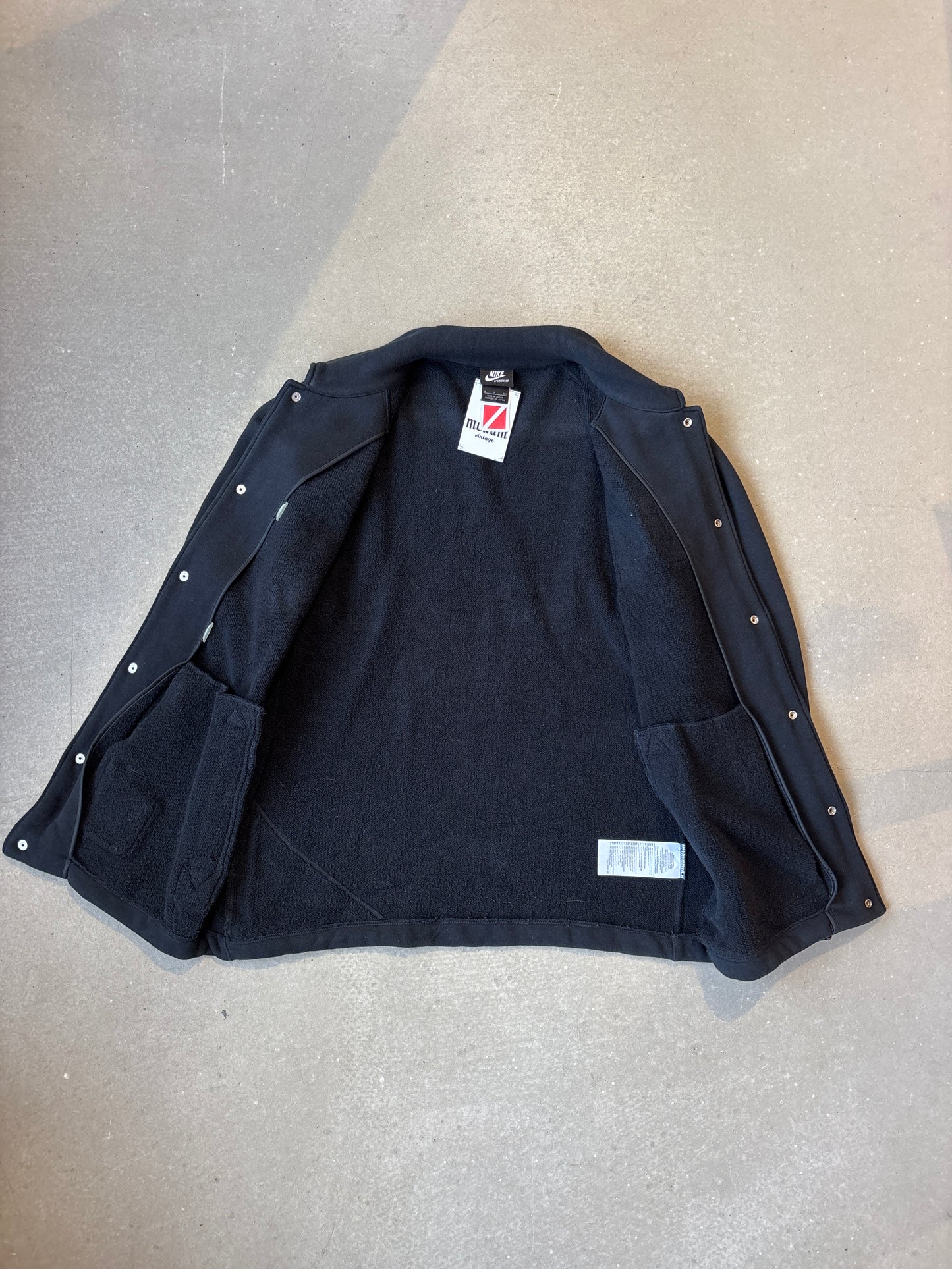 Nike Loopwheeler X JU Button Up Jacket Black Small