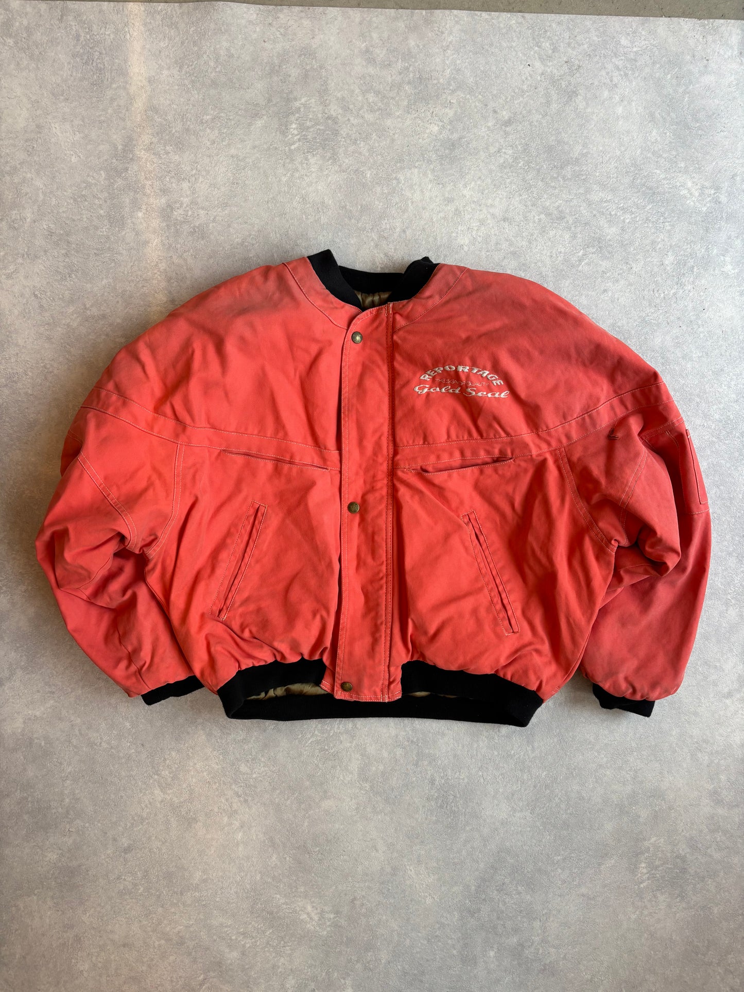 Reportage Gold Seal Bomber Jacket Pink