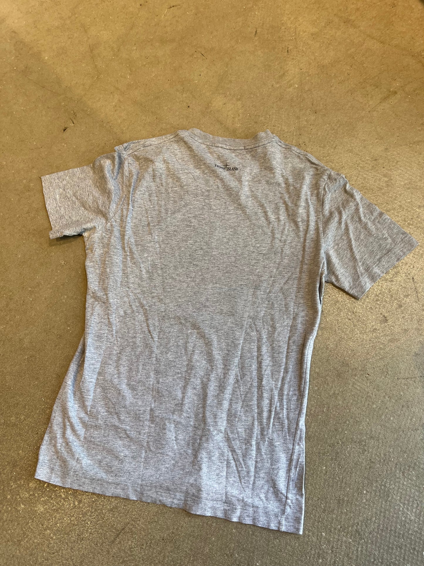 Stone Island Print Tee Grey Medium