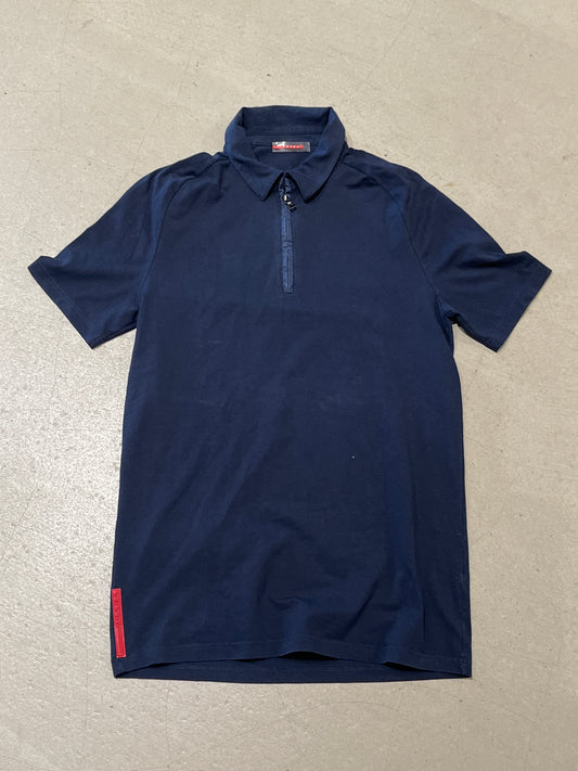 Prada Poloshirt Navy Fits M