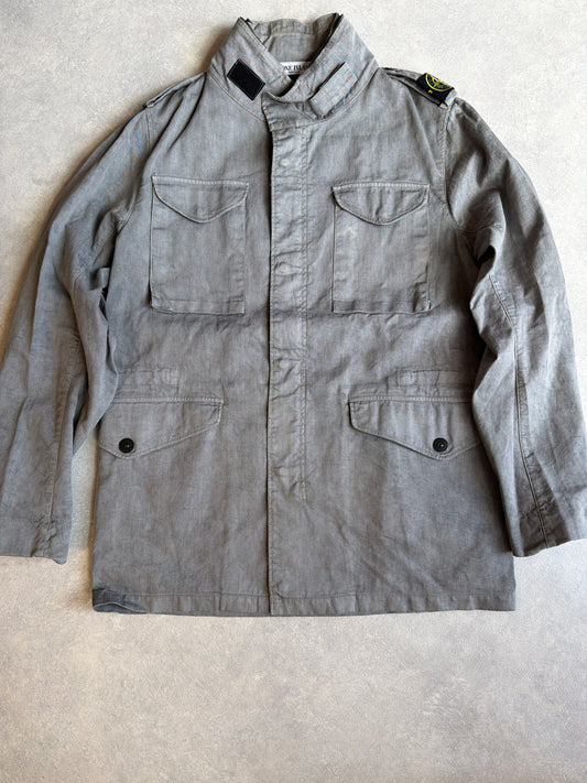Stone Island Lino Flax Field Grey Jacket L