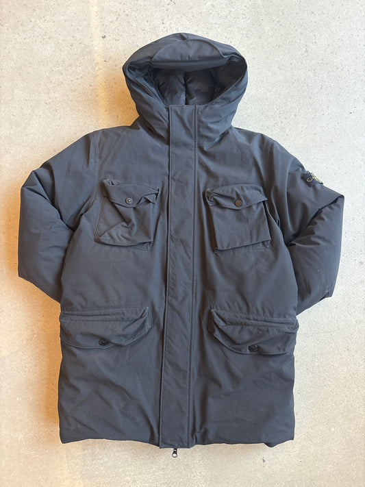 Stone Island Junior Parka Down Jacket Black 14Y