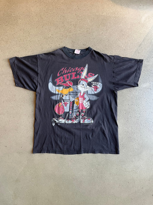 Vintage Bugs Bunny Chicago Bulls Tee Black XL