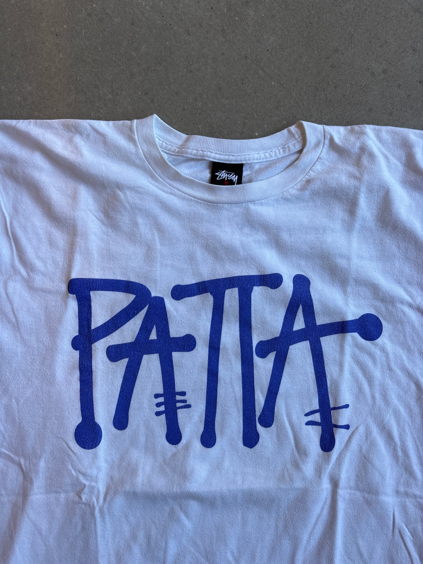 Stussy x Patta The crack Costs Money Tee White L